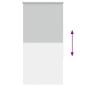 Preview: Verdunkelungsrollo Hellgrau 65x150 cm Stoffbreite 60,7 cm