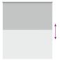 Preview: Verdunkelungsrollo Hellgrau 135x130cm Stoffbreite 131,6cm