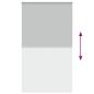 Preview: Verdunkelungsrollo Hellgrau 125x210cm Stoffbreite 121,6cm