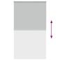 Preview: Verdunkelungsrollo Hellgrau 130x230cm Stoffbreite 126,6cm