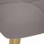 Preview: Schaukelsessel mit Hocker Taupe Stoff