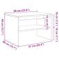 Preview: TV-Schrank Räuchereiche 60x40x40 cm Holzwerkstoff