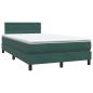 Preview: Boxspringbett mit Matratze Dunkelgrün 120x220 cm Samt