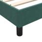 Preview: Boxspringbett mit Matratze Dunkelgrün 120x220 cm Samt