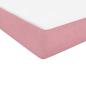 Preview: Boxspringbett mit Matratze Rosa 120x220 cm Samt