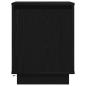 Preview: Nachttisch mit LED-Leuchten Schwarz 38x34x50 cm