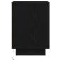 Preview: Nachttisch mit LED-Leuchten Schwarz 38x34x50 cm