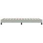 Preview: Boxspringbett ohne Matratze Hellgrau 90x210 cm Samt