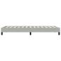 Preview: Boxspringbett ohne Matratze Hellgrau 100x210 cm Samt