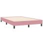Preview: Boxspringbett ohne Matratze Rosa 120x210 cm Samt