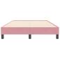 Preview: Boxspringbett ohne Matratze Rosa 120x210 cm Samt