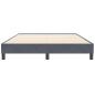 Preview: Boxspringbett ohne Matratze Dunkelgrau 140x210 cm Samt