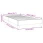 Preview: Boxspringbett ohne Matratze Rosa 100x210 cm Samt