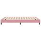 Preview: Boxspringbett ohne Matratze Rosa 140x210 cm Samt