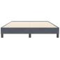 Preview: Boxspringbett ohne Matratze Dunkelgrau 160x210 cm Samt
