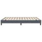 Preview: Boxspringbett ohne Matratze Dunkelgrau 160x210 cm Samt