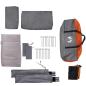 Preview: Campingzelt 5 Personen Grau und Orange Wasserdicht