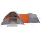 Preview: Campingzelt 5 Personen Grau und Orange Wasserdicht