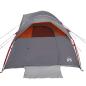 Preview: Campingzelt 5 Personen Grau und Orange Wasserdicht