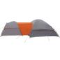 Preview: Campingzelt 5 Personen Grau und Orange Wasserdicht