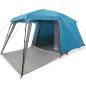 Preview: Campingzelt mit Vorzelt 5 Personen Blau Wasserdicht