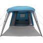 Preview: Campingzelt mit Vorzelt 5 Personen Blau Wasserdicht