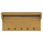 Preview: Wandgarderobe SANDNES 87x30x42 cm Massivholz Kiefer