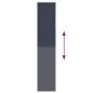 Preview: Verdunkelungsrollo Marineblau 45x230cm Stoffbreite 40,7 cm