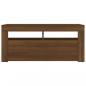 Preview: TV-Schrank mit LED-Leuchten Braun Eichen-Optik 90x35x40 cm