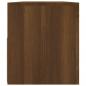 Preview: TV-Schrank mit LED-Leuchten Braun Eichen-Optik 90x35x40 cm