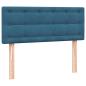 Preview: Boxspringbett mit Matratze Dunkelblau 120x220 cm Samt
