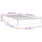Preview: Boxspringbett ohne Matratze Rosa 80x210 cm Samt