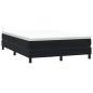 Preview: ARDEBO.de - Boxspringbett ohne Matratze Schwarz 140x210 cm Samt
