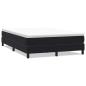 Preview: Boxspringbett ohne Matratze Schwarz 140x210 cm Samt