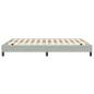 Preview: Boxspringbett ohne Matratze Hellgrau 140x210 cm Samt