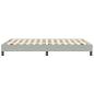 Preview: Boxspringbett ohne Matratze Hellgrau 120x210 cm Samt