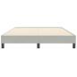Preview: Boxspringbett ohne Matratze Hellgrau 160x210 cm Samt