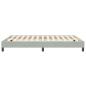 Preview: Boxspringbett ohne Matratze Hellgrau 160x210 cm Samt