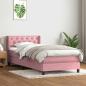 Preview: Boxspringbett mit Matratze Rosa 80x220 cm Samt
