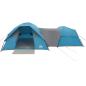 Preview: Campingzelt 5 Personen Blau Wasserdicht
