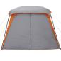 Preview: Campingzelt mit Vorzelt 5 Personen Grau und Orange Wasserdicht