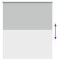 Preview: Verdunkelungsrollo Hellgrau 125x150cm Stoffbreite 121,6cm