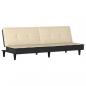Preview: Schlafsofa Creme Stoff