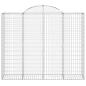 Preview: Gabione mit Hochbogen 200x50x160/180 cm Verzinktes Eisen