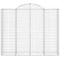 Preview: Gabione mit Hochbogen 200x50x160/180 cm Verzinktes Eisen