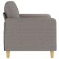 Preview: 2-Sitzer-Sofa Taupe 120 cm Stoff