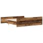 Preview: Bettgestell ohne Matratze Altholz-Optik 180x200cm Holzwerkstoff
