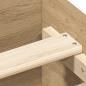 Preview: Bettgestell ohne Matratze Artisan-Eiche 135x190cm Holzwerkstoff