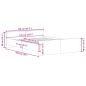 Preview: Bettgestell ohne Matratze Artisan-Eiche 135x190cm Holzwerkstoff