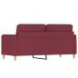 Preview: 2-Sitzer-Sofa Weinrot 140 cm Stoff